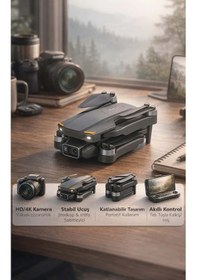 Resim Akıllı Katlanır Drone - Wi-fi Fpv Canlı Görüntü Aktarımlı Başlangıç Seti 