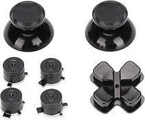 Resim HOSIS Controller-Tuş, Joystick tuşu, kişiselleştirilmiş doku tasarımı, kontrol cihazı, metal tuşlar, denetleyicisi için şık alüminyum alaşım (siyah) 