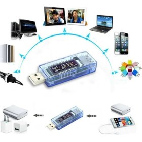 Resim Normadia Yüksek Hassasiyetli Dijital USB Voltmetre ve Ampermetre Ölçüm Cihazı 