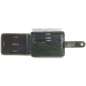Resim Guard Dikey Crazy Yeşil Hakiki Deri Kartlık Erkek / Kadın P5171 Yeşil 