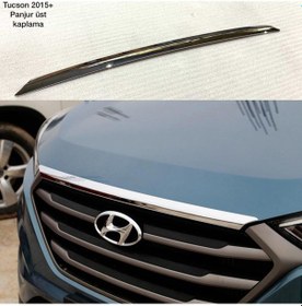 Resim Hyundai Tucson Kaput Ucu Panjur Üst Kromu Nikelajı 2015-2018 