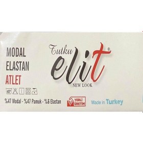 Resim Erkek Modal Likralı Askılı Atlet 1201 - 6 Adet 001 