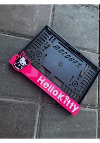 Resim İllegal Hello Kitty Motor Pleksi Plakalık 