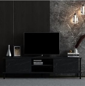Resim Meltem Çelik - BMdekor TV Sehpası Afra Mermer Desen 150 cm 