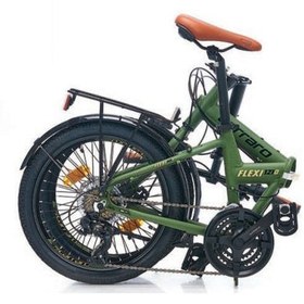 Resim Carraro Flexi 121D 20 Jant Md Katlanır Bisiklet (Mat Haki Yeşil Siyah) - 35 