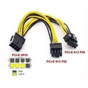 Resim 8 Pin Power Splitter Pci-e Molex 8 Pin Çoklayıcı Kablo 8 Pin 