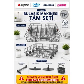 Resim Öz Beyaz Eşya Beko - Grundig Yeni Tip Bulaşık Makinesi Tam Set (Orjinal Yd Parça) 