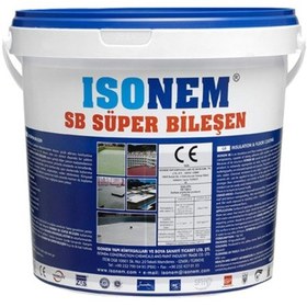 Resim Onurluyapımarket Isonem Sb Süper Bileşen Su Yalıtım Boyası 18 Kg Kırmızı 