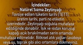 Resim Komili Soğuk Sıkma Sızma Cam Şişe 0.5 Lt 