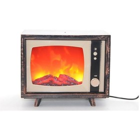 Resim Tv Tasarımlı Ledli Şömine Lamba Renkli 