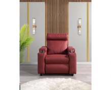 Resim Zaranni Oley Kırmızıtekli Tek Motor Sinema Koltuğu 