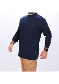Resim İş Sweatshirt Bisiklet Yaka Lacivert 
