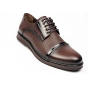 Resim Nobel 1053 Baskılı Oxford Kahverengi Deri Erkek Günlük Ayakkabı10 