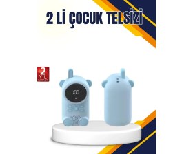 Resim Rivera Tech Rvrtch Çocuk ve Bebek Telsizi - 22 Kanal, Vox Modu, USB Şarjlı, Renkli Ekran 