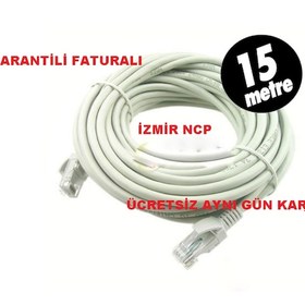 Resim İzmirnecip 15 Metre Cat5 Kablo Eternet Kablosu 