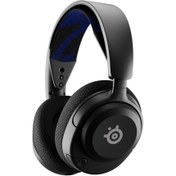 Resim SteelSeries Arctis Nova 4P SSH61641 Mikrofonlu Siyah Kablosuz Gaming (Oyuncu) Kulaklık 