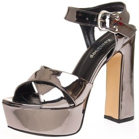 Resim Kent Shop Platin Ayna 14 Cm Platform Kadın Abiye Ayakkabı 