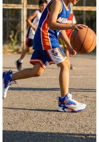 Resim In Step Garnett Profesyonel Görünümlü Çocuk Lacivert Basketbol Ayakkabısı - Yüksek Taban Konforlu Model 