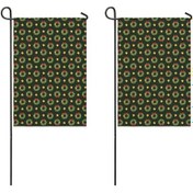 Resim Noel Desenli 2 Li Bahçe Bayrağı Seti, Çift Taraflı 12x202 İnç Açık Alan İçin 12+ 