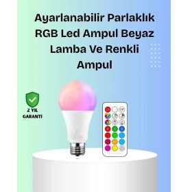 Resim Asiltech Rgbw Teknolojili Akıllı LED Ampul, Zamanlayıcılı 