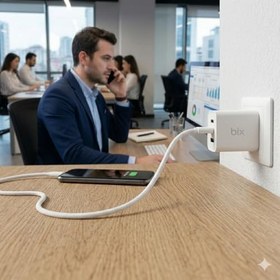 Resim Bix BX-UC02C 60W Type-C to Type-C Hızlı Şarj ve Data Kablosu 1.2 Metre Beyaz 