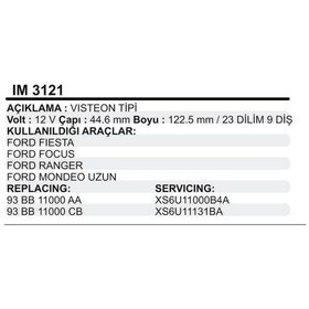 Resim Kollektor 12V Fiesta Focus Ranger Mondeo 122M 9 Di 504629581 