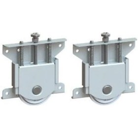 Resim Sürgülü Gardırop Kapak Tekerleği 2Li 80Kg Makara Mekanizması 