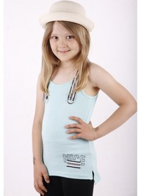 Resim Toontoy Kız Çocuk Omuz Şerit Aksesuarlı Atlet Mint Yeşili 