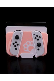 Resim OddieArtStore Nintendo Switch Dock Kapağı + Joy-Con Kılıf ( Kedi Şekilli ) 