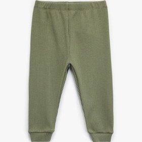 Resim Erkek Bebek Ribanalı Beli Lastikli Basic Jogger Eşofman Altı 
