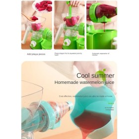 Resim Humble Manuel Meyve Sıkacağı Silikon Emme Alt El-Krank Sıkacağı Kolay Depolama Taşınabilir Manuel Sıkma Suyu Sıkacağı Yeşil (Yurt Dışından) 