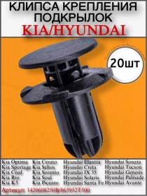 Resim Çıtçıtlar, Otomotiv Pimleri Hyundai Kia Tampon İç Plastikleri 265988944 