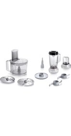 Resim Bosch Mutfak Robotu - 800 W Güç, 1 Litre Kapasite, Paslanmaz Çelik Bıçaklar ve Çok Fonksiyonlu Aksesuarlar 