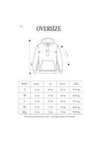 Resim Kadın Kapüşonlu Kanguru Cepli 3 İplik Pamuklu Oversize Hoodie Sweatshirt - Füme 