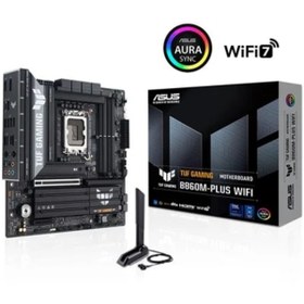Resim ASUS TUF GAMING B860M-PLUS WIFI Intel B860 Soket 1851 8800+(OC)MHz mATX Gaming (Oyuncu) Anakart 