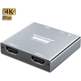 Resim ULT-unite CC10 HDMI USB Video Capture Card 4K (Görüntü ve Kulaklık Çıkışlı, Mikrofon Girişli) 