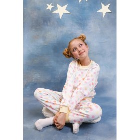 Resim Perendi Kız Çocuk %100 Pamuk Pijama Takımı 