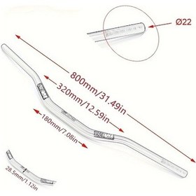 Resim Skycity Pro Alüminyum Motosiklet Gidonu, Renk: Turuncu 