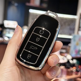 Resim 1pc TPU Malzeme Araba Anahtarı Kılıfı Chery, Tiggo 8/7plus, Arrizo 8, Tiggo 8 Pro, Kunpeng ile Uyumlu - 2022 Modeller için Dayanıklı Koruyucu Kulplu Kılıf 