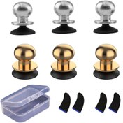 Resim 10 PCS PUBG Mobile Game Controller Trigger Kits,6 Sensitive Joystick Touch Screen Button for Fornite/Knives Out/Rules of Survival/Call of Duty,4 Anti-Sweat Thumb Gaming Finger Sleeves for Phone 
