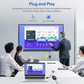 Resim Edup HDMI Kablosuz Bağlantı Kiti Eş Zamanlı Görüntü Aktarımı Transmitter EH-WD9905 