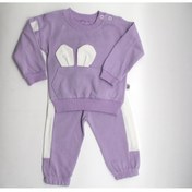 Resim BEBEK FİRARDA Fiyonklu Kapşonlu Sweat Eşofman Pijama 2’li Takım TYC00369298415 