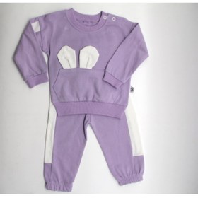 Resim BEBEK FİRARDA Fiyonklu Kapşonlu Sweat Eşofman Pijama 2’li Takım TYC00369298415 