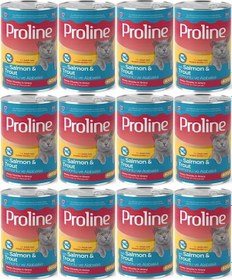 Resim Pro Line Somonlu ve Alabalıklı Yetişkin Kedi Konservesi 12 x 400 G 