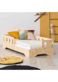 Resim Markaawm Markaawm Mars Ahşap Yatak Çocuk Yatak Bebek Karyolası Akçaağaç 