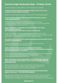 Resim Doğal Taş Bardak Altlığı 4'lü Set 10x10x1 Cm Yapay Zeka Desenleri -stone Coasters Çok Renkli 