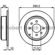 Resim Bosch 0986478877 Arka Fren Disk Aynası P406 1.6 1.8 16V 1.9 1.9td 2.0 16V 2.0t 2.1td 95-Coupe 2.0 Coupe 3.0 V6 97-Ölçü Çap 280 Kalınlık 10X4DL 4246.T6 