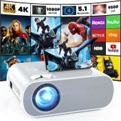 Resim 1080P Full HD Bluetooth Projektör - 9500 Lümen HOMPOW