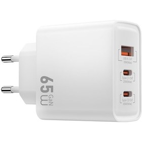Resim Wiwu Wi-g005 Essen Serisi Gan Tech Pd Hızlı Şarj Özellikli Şarj Başlığı 65w Beyaz 