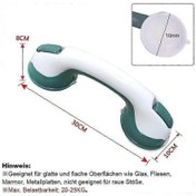 Resim 2'li Vantuzlu Süper Banyo Tutacağı Paketi - Duş Tutacağı Rayı 2 Adet Kaiyi 